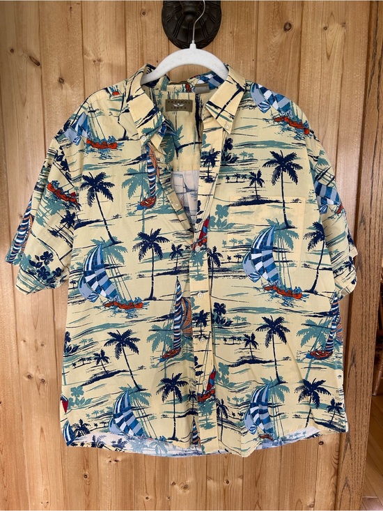 natural issue Other - Men’s Natural Issue Tropical Button Down 100% Cotton Wrinkle Free Size Large